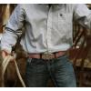 imageCHAOREN Ratchet Western Belt  1 38quot Cowboy Belts for Men Casual Jeans  Micro Adjustable Belt Fit EverywhereBrown1