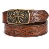 imageCHAOREN Ratchet Western Belt  1 38quot Cowboy Belts for Men Casual Jeans  Micro Adjustable Belt Fit EverywhereBrown1