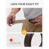 imageCHAOREN Stretch Belts for Men 2Pack  1 38quot Men Elastic Braided Golf Belt  Woven Web Fit Summer Casual Jeans2packantique BlueBeige