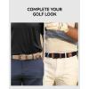 imageCHAOREN Stretch Belts for Men 2Pack  1 38quot Men Elastic Braided Golf Belt  Woven Web Fit Summer Casual Jeans2packantique BlueBeige