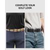 imageCHAOREN Stretch Belts for Men 2Pack  1 38quot Men Elastic Braided Golf Belt  Woven Web Fit Summer Casual Jeans2packblackBeige