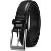 imageCHAOREN Mens Belts Leather 1 18quot for Gift Men  Perfect Companion to Mens Dress ShoesBasic Black