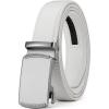 imageCHAOREN Mens Dress Belt  Mens Ratchet Belt Leather 1 14quot for Dress Pant  Micro Adjustable Belts Fit EverywhereWhite