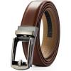 imageCHAOREN Mens Dress Belt  Ratchet Belt Leather 1 14quot Comfort Click  Perfect Companion to Mens Dress ShoesCognac