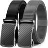 Black and Grey/Carbon Fiber Buckle
