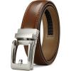 imageCHAOREN Ratchet Kids Belt Dress Boys Leather Belt 125quot Adjustable for Casual and Formal WearBrown