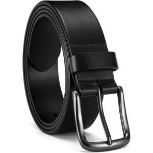imageCHAOREN Full Grain Leather Belt for Men Work Belts for Men Heavy Duty Daily Wear for Jeans PantsRaven