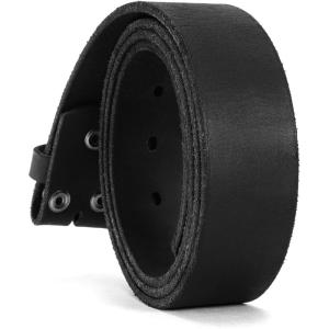 imageCHAOREN Western Belts for Men without Buckle  Cowboy Belt 15quot Full Grain Leather Belt for Jeans  One Solid Piece LeatherFullgrain Black