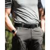 imageCHAOREN 15quot Nylon Ratchet Belts for Men  Adjustable Casual Work Belt with Slide Buckle  Trim to FitBlack