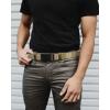 imageCHAOREN 15quot Nylon Ratchet Belts for Men  Adjustable Casual Work Belt with Slide Buckle  Trim to FitClassic Coyote
