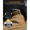 imageCHAOREN 15quot Nylon Ratchet Belts for Men  Adjustable Casual Work Belt with Slide Buckle  Trim to FitGrey