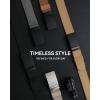 imageCHAOREN 15quot Nylon Ratchet Belts for Men  Adjustable Casual Work Belt with Slide Buckle  Trim to FitGrey