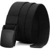 imageCHAOREN Baseball Boys Belt 125quot Nylon Kids Tactical Belt Adjustable for Golf And SoftballBlack