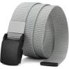 imageCHAOREN Baseball Boys Belt 125quot Nylon Kids Tactical Belt Adjustable for Golf And SoftballGrey