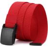 imageCHAOREN Baseball Boys Belt 125quot Nylon Kids Tactical Belt Adjustable for Golf And SoftballRed