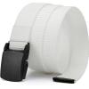 imageCHAOREN Baseball Boys Belt 125quot Nylon Kids Tactical Belt Adjustable for Golf And SoftballWhite