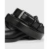 imageCHAOREN Boys Belt  1 14quot Ratchet Kids leather Belt  Perfect Companion to Kids Dress Shoes and Casual WearBlack