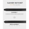 imageCHAOREN Boys Belt  1 14quot Ratchet Kids leather Belt  Perfect Companion to Kids Dress Shoes and Casual WearBlack