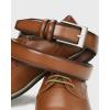 imageCHAOREN Boys Belt  1 14quot Ratchet Kids leather Belt  Perfect Companion to Kids Dress Shoes and Casual WearDark Brown