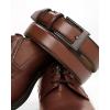 imageCHAOREN Boys Belt  1 14quot Ratchet Kids leather Belt  Perfect Companion to Kids Dress Shoes and Casual WearDark Coral