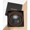 imageCHAOREN Boys Belt Most Size Kids 1 14quot Dress Reversible Belt for Youth  One Leather Belt Two Style