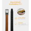 imageCHAOREN Boys Belt Most Size Kids 1 14quot Dress Reversible Belt for Youth  One Leather Belt Two StyleBrownBlack