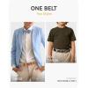 imageCHAOREN Boys Belt Most Size Kids 1 14quot Dress Reversible Belt for Youth  One Leather Belt Two StyleDark TanBlack