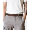 imageCHAOREN Leather Ratchet Belt Men  Mens Belts Casual Accessories for Every Occasion 35mmSilverbrown