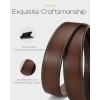 imageCHAOREN Leather Ratchet Belt Men  Mens Belts Casual Accessories for Every Occasion 35mmSilverbrown