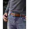 imageCHAOREN Leather Ratchet Belt Men  Mens Belts Casual Accessories for Every Occasion 35mmTan
