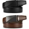 imageCHAOREN Leather Ratchet Belt Men 2 Pack  Customizable Fit Effortless Style 35mm