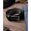 imageCHAOREN Mens Leather Belt  15quot Italian Full Grain Leather Belts  Ideal for Casul Jeans ampamp Work WearBlack