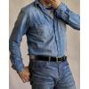 imageCHAOREN Mens Leather Belt  15quot Italian Full Grain Leather Belts  Ideal for Casul Jeans ampamp Work WearBlack