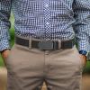 imageCHAOREN Ratchet Belts for Men  Casual Web Nylon Mens Belt  Adjustable and Durable for JeansBlackCarbon Fiber Imperial