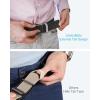 imageCHAOREN Ratchet Belts for Men  Casual Web Nylon Mens Belt  Adjustable and Durable for JeansCarbon Fiber ImperialWhite