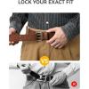 imageCHAOREN Work Belts for Men Heavy Duty  15quot Full Grain Leather Belt Casual  Fully Adjustable Double ProngDark Brown
