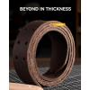 imageCHAOREN Work Belts for Men Heavy Duty  15quot Full Grain Leather Belt Casual  Fully Adjustable Double ProngDark Brown