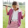 imageCHAOREN Woven Boys Belt 125quot Elastic Braided Kids Belt Casual for Golf And BaseballWhite
