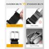 imageCHAOREN Youth Baseball Belt  125quot Elastic Softball Belts for Girls and Boys  Easy for SportBlackWhite