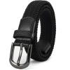 imageCHAOREN Braided Boys Belt 1quot Stretch Youth Baseball Belt For Golf And Casual WearRaven