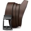 imageCHAOREN Leather Ratchet Belt Men  Mens Belts Casual Accessories for Every Occasion 35mmSepia