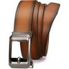 imageCHAOREN Ratchet Belts for Men  15quot Mens Belts Genuine Leather for Causual Jeans  Versatile Fit Customizable StyleLight Brown