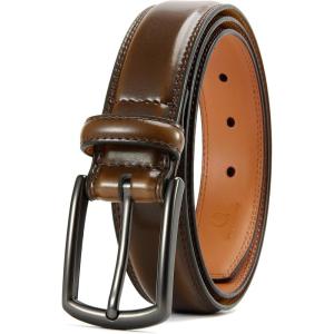 imageCHAOREN Mens Belts Leather for Gift Men  125quot Mens Dress Belts Casual for Jeans ShoesCognac