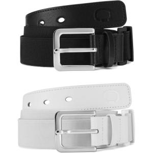 imageCHAOREN Youth Baseball Belt  125quot Elastic Softball Belts for Girls and Boys  Easy for SportBlackWhite