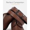 imageCHAOREN Mens Belt 1 Piece  Leather Reversible Belt Men for Dress Pants  Single Belt 2 ColorsBlackDark Brown