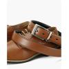 imageCHAOREN Mens Belt 1 Piece  Leather Reversible Belt Men for Dress Pants  Single Belt 2 ColorsBlackOrange Brown