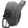 imageCHAOREN Mens Belt  Braided Stretch Golf Belt for Men 1 38quot Gift for Golf Pants Casual Shorts JeansGun  Grey