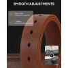 imageCHAOREN Mens Leather Belt  15quot Italian Full Grain Leather Belts  Ideal for Casul Jeans ampamp Work WearBlackgun