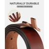 imageCHAOREN Mens Leather Belt  15quot Italian Full Grain Leather Belts  Ideal for Casul Jeans ampamp Work WearBlackgun
