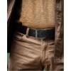 imageCHAOREN Mens Leather Belt  15quot Italian Full Grain Leather Belts  Ideal for Casul Jeans ampamp Work WearBlackgun